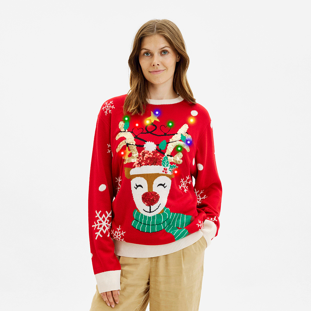 The Cute Reindeer Christmas Sweater β Women